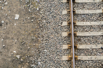 Railway Tracks Close up