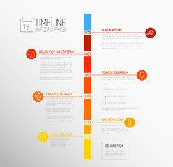 Vector Infographic timeline report template