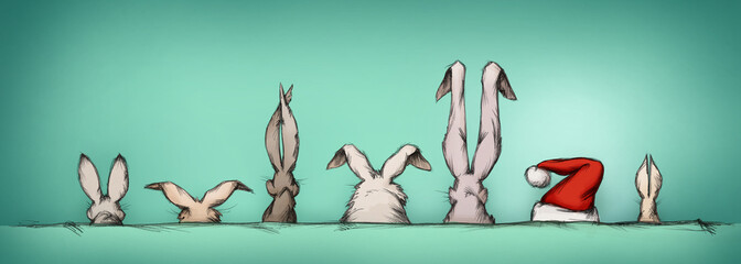 Osterhasen mit &Uuml;berraschungsgast