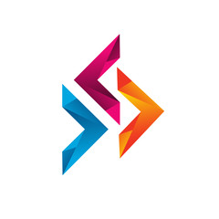 Abstract Colorful Letter L Logo