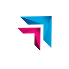 Abstract Colorful Arrow Logo