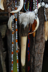 Fototapeta Traditional national souvenirs of Dany tribal, Wamena,Papua New obraz