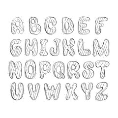 isolated comic font. vector latin alphabet