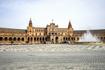 Fototapeta na wymiar Andalusien - Sevilla - Plaza de Espana