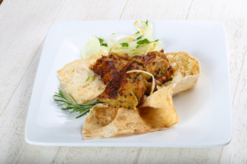 Vegetarian potato kebab