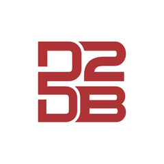 letter  d2db  logo vector