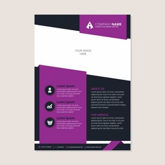 Corporate business annual report brochure flyer design. Leaflet cover presentation. Flier with Abstract geometric background. Modern publication poster magazine, layout template A4 flyer