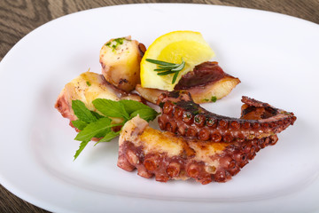 Grilled octopus