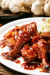  seasoned spicy chicken, yangnyeom chicken, 양념치킨