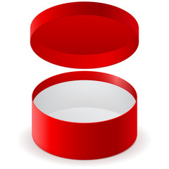 Red round box