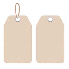 Price tag. Clothes blank label