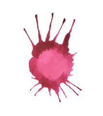 Isolated watercolor splash