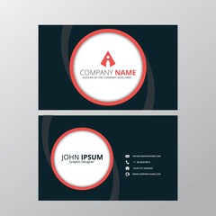 Modern Creative and Clean Business Card Design Print Templates. Flat Style Vector Illustration