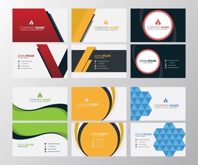 Modern Creative and Clean Business Card Design Print Templates. Flat Style Vector Illustration