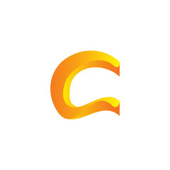 C Letter Multiply Shadow Colorful Logo
