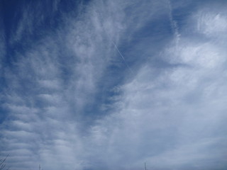 blue sky with beautiful white cloudshape