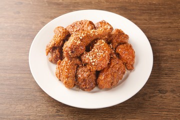 soy sauce chicken , 간장치킨, ganjang chicken