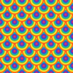 Seamless pattern with colored circles. Abstract background. Vector illustration.