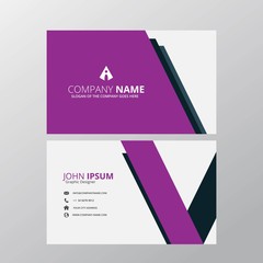 Modern Creative and Clean Business Card Design Print Templates. Flat Style Vector Illustration