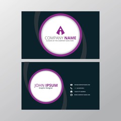 Naklejka premium Modern Creative and Clean Business Card Design Print Templates. Flat Style Vector Illustration