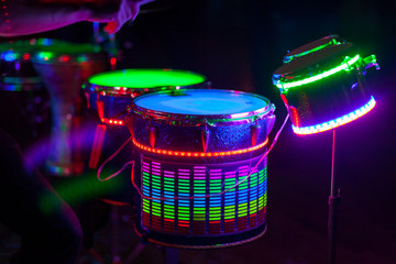 glowing drums