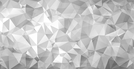 Fototapeta premium Gray triangular abstract background. Trendy vector illustration.
