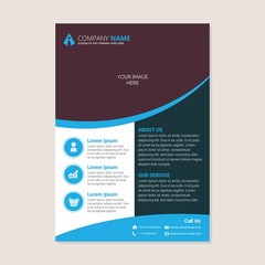 Corporate business annual report brochure flyer design. Leaflet cover presentation. Flier with Abstract geometric background. Modern publication poster magazine, layout template A4 flyer