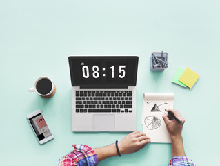Time And Date Clock Graphic Concept