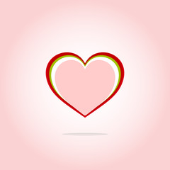 Heart Icon button. Holiday Heart Icon Art