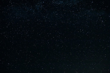 The dark sky with stars