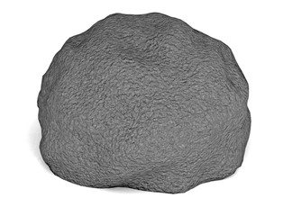 dark boulder - computer generated illustration