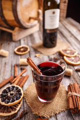 Hot mulled wine