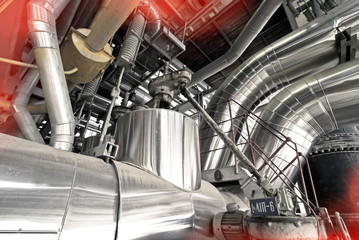 Industrial zone, Steel pipelines and cables