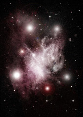 Fototapeta premium galaxy in a free space