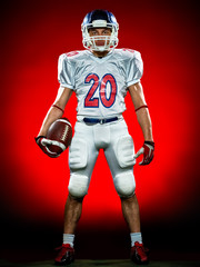 american football player man isolated