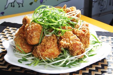 chicken with green onion, 파닭, padak