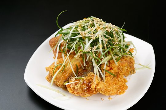 chicken with green onion, 파닭, padak