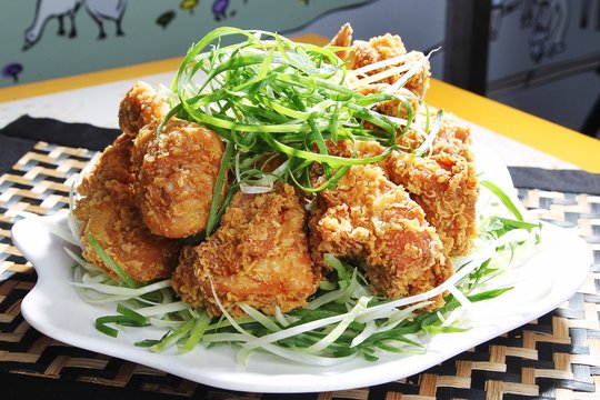chicken with green onion, 파닭, padak