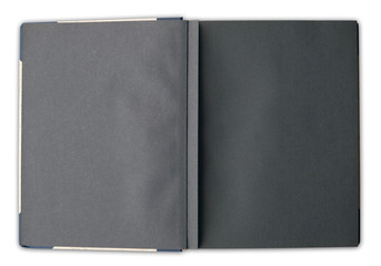  open book with blank pages,  photo album -