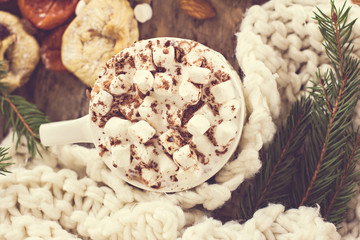 Coffee, Christmas still life.