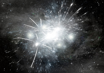 Obraz premium galaxy in a free space