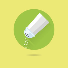 salt shaker flat design vector icon