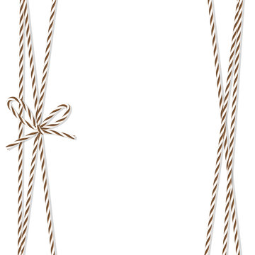 Background With Bakers Twine Bow And Ribbons