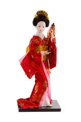 doll Japanese woman in traditional clothes