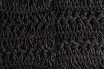 black woolen fabric