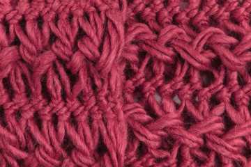 red woolen fabric