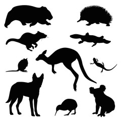 Australian animal vector set