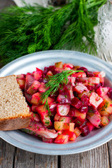 vinaigrette with herring