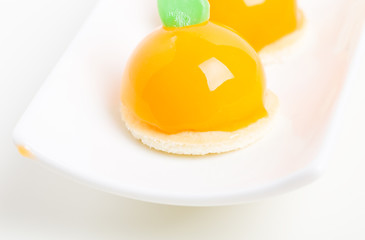 Delicious orange glazed cakes.