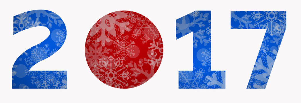 2017 snowflakes background new years